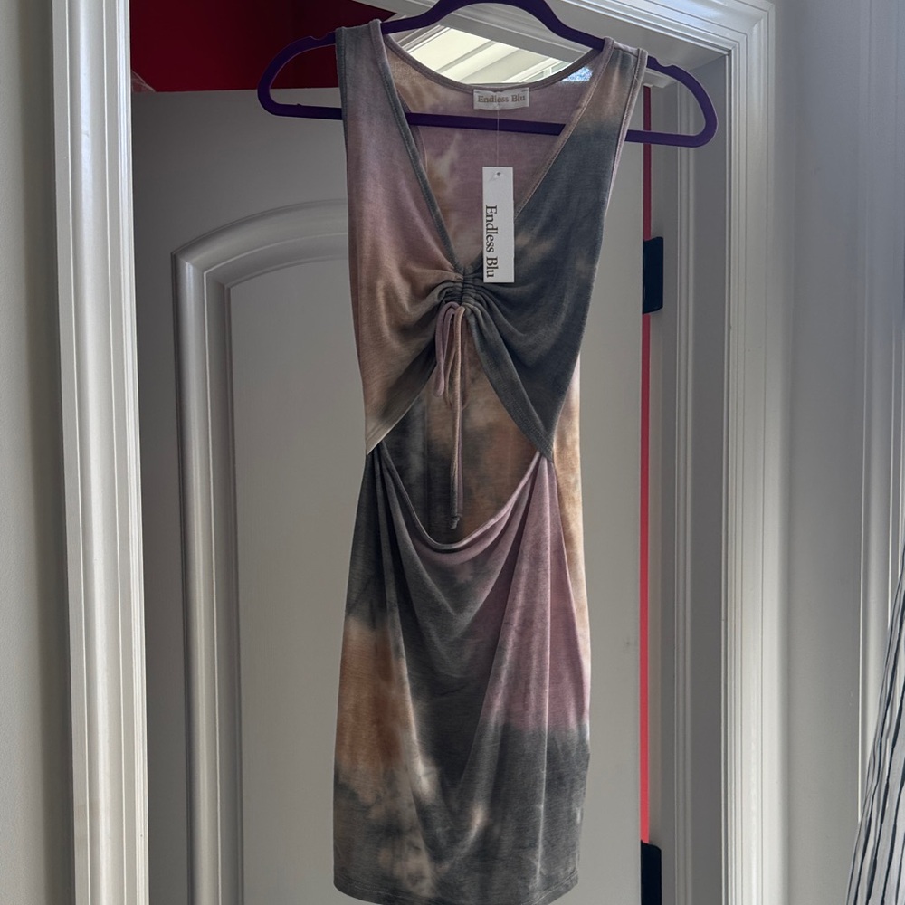 Multicolor Tie-Dye Dress